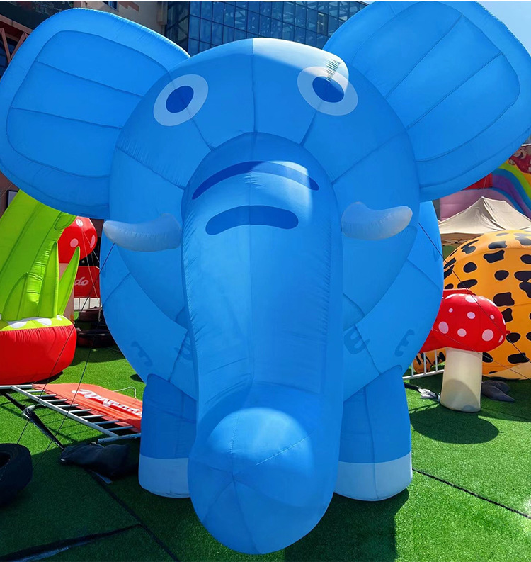 充氣膨脹動(dòng)物園卡通老虎大象長(zhǎng)頸鹿斑馬戶外商場(chǎng)發(fā)光美陳裝飾氣模